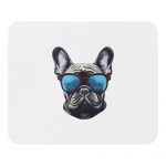 Alfombrilla de Ratón Bulldog Francés con Gafas