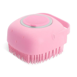Pet Dog Shampoo Brush 2.7Oz 80Ml Cat Massage Comb Grooming Scrubber for Bathing Short Hair Soft Silicone Rubber - Imagen 8