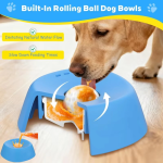 Liquid Slow Dog Bowls Anti-Slip Ball-Shaped Bone Soup Dog Licking Bowl Licking Bowl for Healthy Eating Non-Slip and Anti-Chokin - Imagen 2
