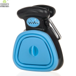 Dog Pet Travel Foldable Pooper Scooper with 1 Roll Decomposable Bags Poop Scoop Clean Pick up Excreta Cleaner - Imagen 2