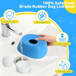 Liquid Slow Dog Bowls Anti-Slip Ball-Shaped Bone Soup Dog Licking Bowl Licking Bowl for Healthy Eating Non-Slip and Anti-Chokin - Imagen 5