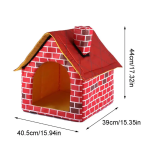 Casa para Mascotas Plegable Estilo Clásico