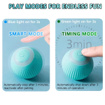Cat Interactive Ball Smart Cat Toys Indoor Automatic Rolling Magic Ball Electronic Interactive Cat Toy Cat Game Accessories - Imagen 5