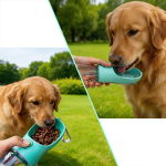Botella de Agua Portátil 3 en 1 para Perros y Gatos - Dispensador de Agua, Comida y Bolsas de Residuos - Imagen 6