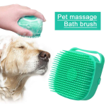 Pet Dog Shampoo Brush 2.7Oz 80Ml Cat Massage Comb Grooming Scrubber for Bathing Short Hair Soft Silicone Rubber - Imagen 3